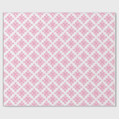 Diamond Endless Knot Hue in Pink Cadeaupapier (Vlak)