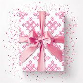 Diamond Endless Knot Hue in Pink Cadeaupapier