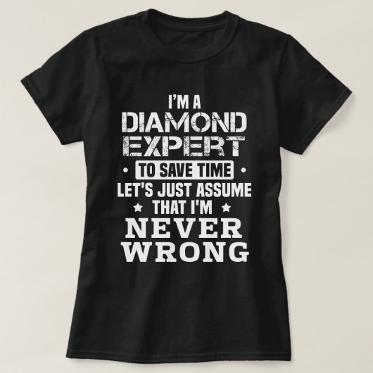 Diamond Expert T-shirt (Design voorkant)