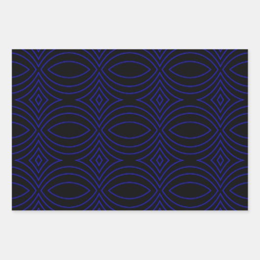 Diamond Eyes Modern Pop Art Abstract Inpakpapier Vel (Voorkant 3)