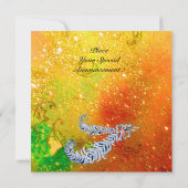 DIAMOND FEATHERS, bruine, groene goudsparken Kaart (Achterkant)