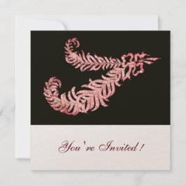 DIAMOND FEATHERS, Pink Champagne Metallic Kaart