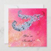 DIAMOND FEATHERS, roze sparken Kaart (Voorkant)