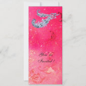 DIAMOND FEATHERS, roze sparken Kaart (Voorkant)