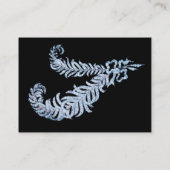 DIAMOND FEATHERS, zwart-wit Visitekaartje (Achterkant)