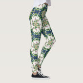 Diamond Floral Mandalas Seamless Pattern Leggings (Rechts)