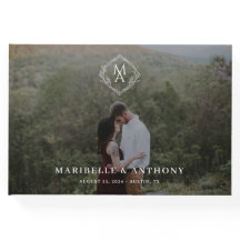 Diamond Floral Monogram en Photo Wedding