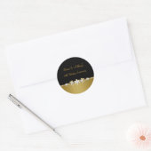 Diamond Flower 50ste huwelijksjubileum sticker (Envelop)