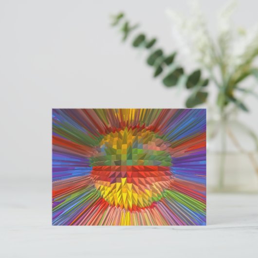 Diamond Flower Digital Graphic ART Gifts FUN liefd Briefkaart (Staand voorkant)