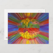 Diamond Flower Digital Graphic ART Gifts FUN liefd Briefkaart (Voorkant / Achterkant)