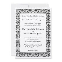 Diamond Flower Wedding Invitation