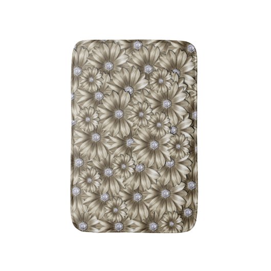 Diamond Flowers Bath Mat (Voorkant Verticaal)
