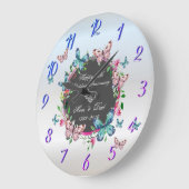 Diamond Flowers Butterflies 50 Wedding Jubileum Grote Klok (Hoek)