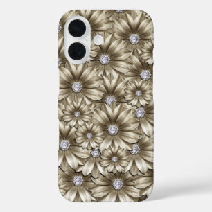 Diamond Flowers Edelsteen iPhone Case