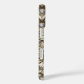 Diamond Flowers Edelsteen iPhone Case (Achterkant / Rechts)