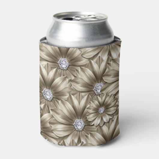 Diamond Flowers Koelbox Blikjeskoeler (Blikje Voorkant)