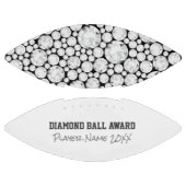 Diamond Football Award Naam Jaar Sport Bling Parel (Panelen)