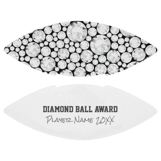 Diamond Football Award Naam Jaar Sport Bling Parel (Panelen)