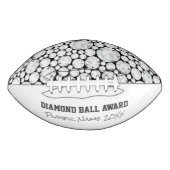Diamond Football Award Naam Jaar Sport Bling Parel (Voorkant)