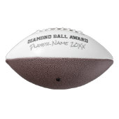 Diamond Football Award Naam Jaar Sport Bling Parel (Gedraaid 270)