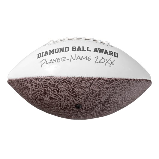 Diamond Football Award Naam Jaar Sport Bling Parel (Gedraaid 270)