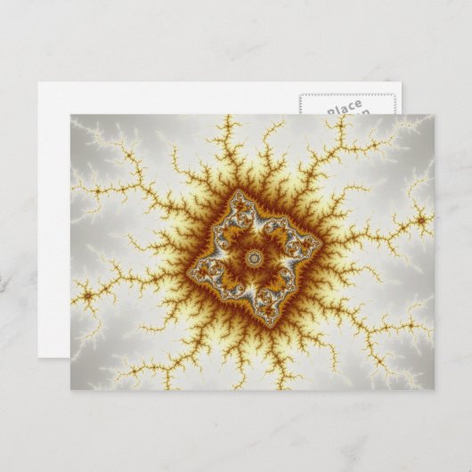 Diamond - Fractal Briefkaart (Voorkant / Achterkant)