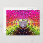 Diamond Fractal Briefkaart (Voorkant / Achterkant)