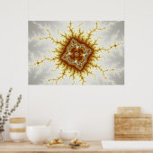 Diamond - Fractal Poster (Keuken)