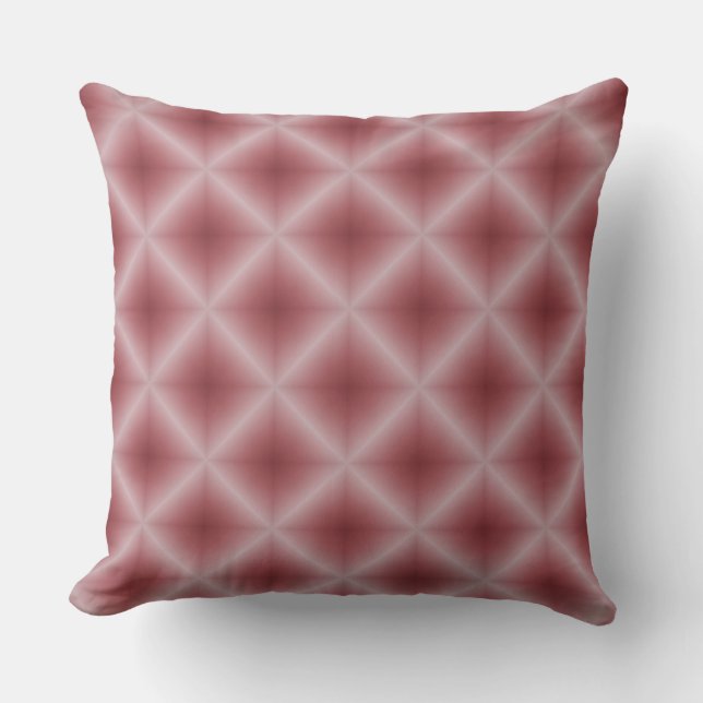 Diamond Funnel Hot Pink Pattern Sierkussen (Voorkant)