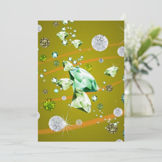 Diamond Galaxy 10 Bedankkaart (Staand voorkant)