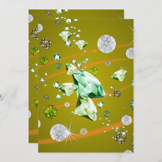 Diamond Galaxy 10 Bedankkaart (Voorkant / Achterkant)