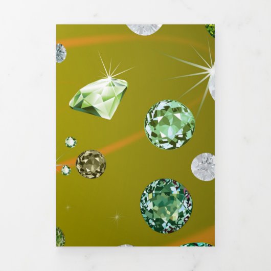 Diamond Galaxy 10 Drieluik Wenskaart (Cover)
