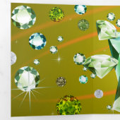 Diamond Galaxy 10 Drieluik Wenskaart (Binnenzijde eerst)