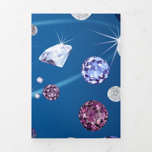 Diamond Galaxy 12 Drieluik Wenskaart (Cover)