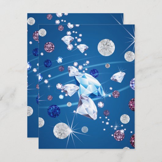 Diamond Galaxy 12 Notitiekaartje (Voorkant / Achterkant)