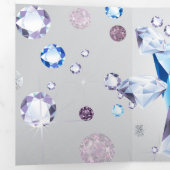 Diamond Galaxy 3 Drieluik Wenskaart (Binnenzijde eerst)