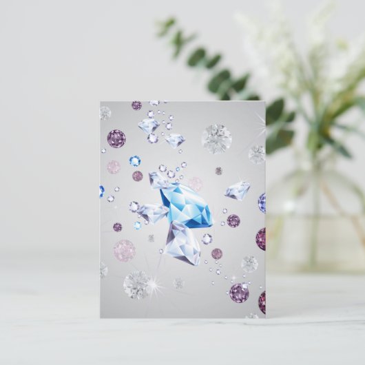 Diamond Galaxy 3 Feestdagenkaart (Staand voorkant)