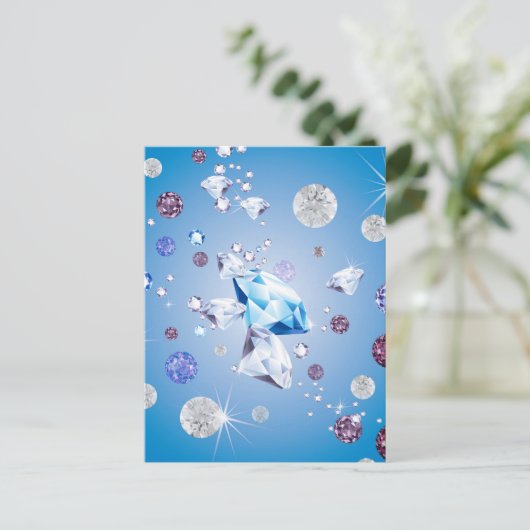 Diamond Galaxy 4 Briefkaart (Staand voorkant)