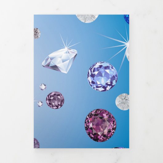 Diamond Galaxy 4 Drieluik Wenskaart (Cover)