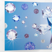Diamond Galaxy 4 Drieluik Wenskaart (Binnenzijde eerst)