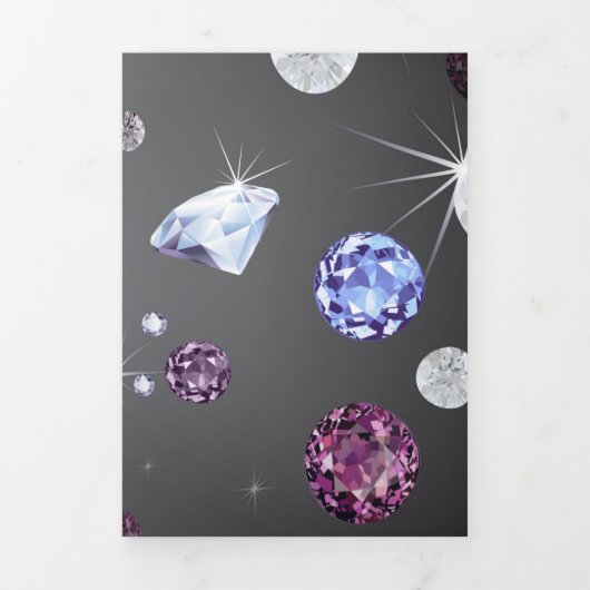 Diamond Galaxy 5 Drieluik Wenskaart (Cover)