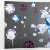 Diamond Galaxy 5 Drieluik Wenskaart (Binnenzijde eerst)