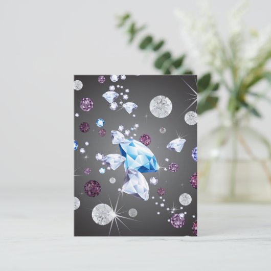 Diamond Galaxy 5 Feestdagenkaart (Staand voorkant)