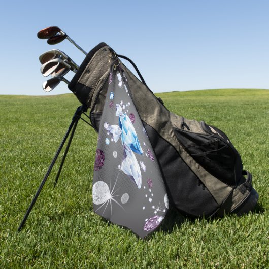Diamond Galaxy 5 Golfhanddoek (Groen)