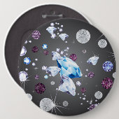 Diamond Galaxy 5 Ronde Button 6,0 Cm (Voorkant /achterkant)
