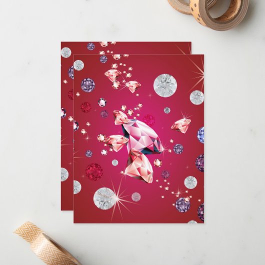 Diamond Galaxy 6 Notitiekaartje (Voorkant / Achterkant in situ)