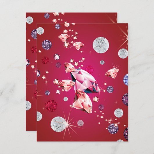 Diamond Galaxy 6 Notitiekaartje (Voorkant / Achterkant)