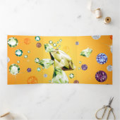 Diamond Galaxy 7 Drieluik Wenskaart (Binnen)