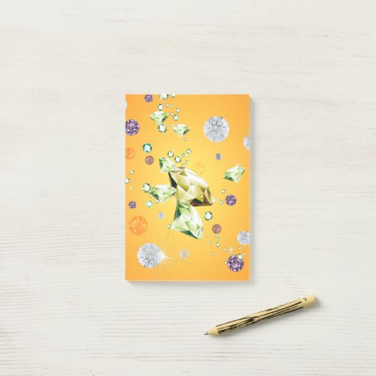 Diamond Galaxy 7 Post-it® Notes (Op bureau)
