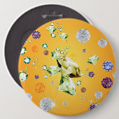 Diamond Galaxy 7 Ronde Button 6,0 Cm (Voorkant /achterkant)